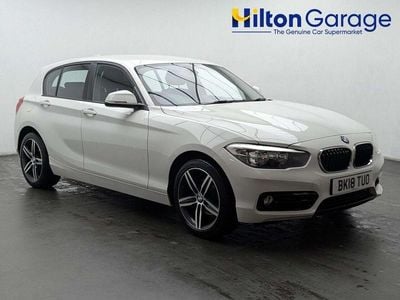 Used BMW 118 Sport Line 136 HP (100 kW) 2017 White Hatchback