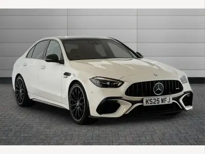 Used Mercedes C63S AMG Edition 680 HP (500 kW) 2025 Opalite white bright Sedan