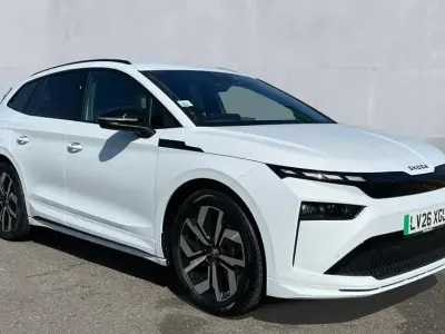 Used Skoda Enyaq iV SportLine 210 kW (286 HP) 2026 Moon white metallic SUV