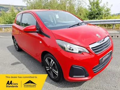 Used Peugeot 108 Active 68 HP (50 kW) 2015 Red Hatchback