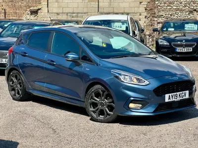 Used Ford Fiesta ST-Line 125 HP (91 kW) 2019 Blue Hatchback