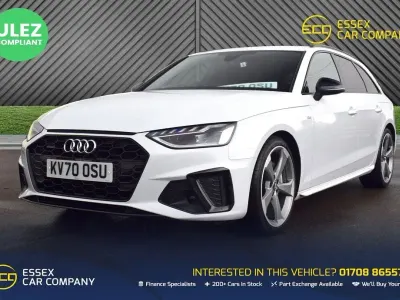 Used Audi A4 Black Edition 190 HP (139 kW) 2020 White Estate