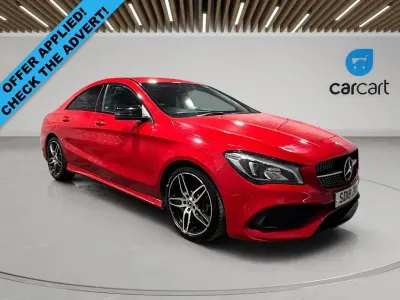 Used Mercedes CLA200 AMG line 136 HP (100 kW) 2018 Red Sedan