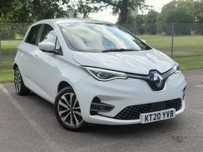 Used Renault Zoe GT-Line 100 kW (136 HP) 2020 White Hatchback
