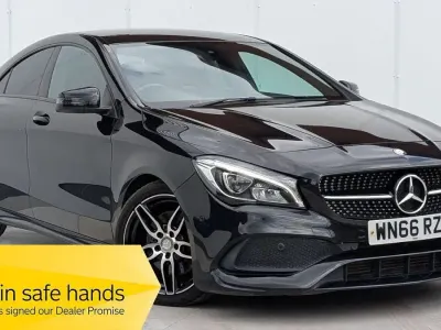 Used Mercedes CLA220 AMG line 177 HP (130 kW) 2017 Black Sedan