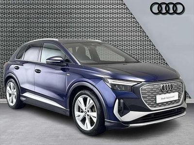 Used Audi Q4 e-tron S-Line 150 kW (204 HP) 2021 Blue SUV