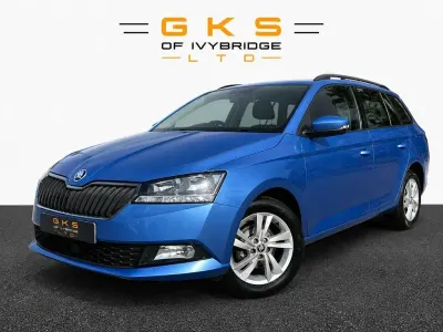 Used Skoda Fabia SE 95 HP (69 kW) 2019 Blue Hatchback