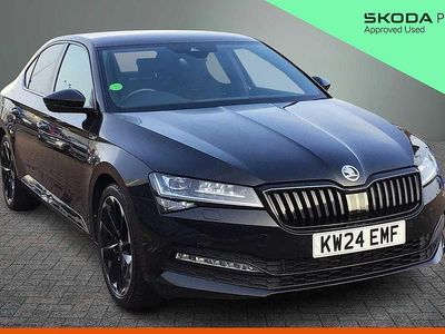 Used Skoda Superb SportlinePlus 110 HP (80 kW) 2024 Black magic pearl effect Hatchback