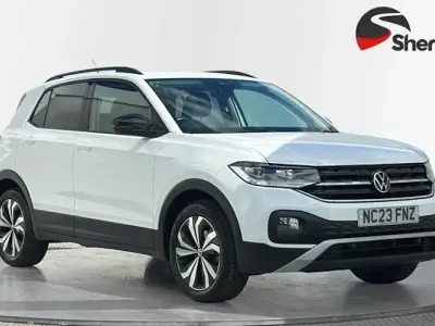 Used VW T-Cross Black Edition 95 HP (69 kW) 2023 White SUV