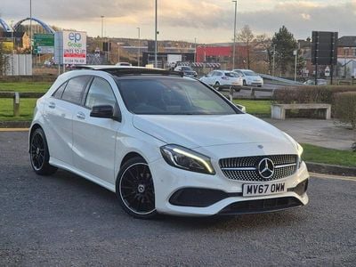 Used Mercedes A200 AMG line 2017 White Hatchback