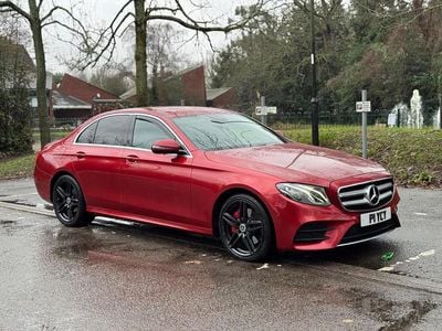 Red Used 2017 Mercedes E220 AMG line Sedan | £14,495 (Fair price)