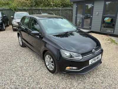 Used VW Polo SE 75 HP (55 kW) 2016 Black Hatchback