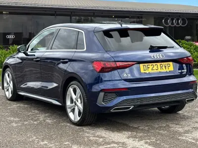 Used Audi A3 S-Line 150 HP (110 kW) 2023 Blue Sedan