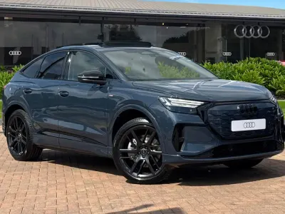 New Audi Q4 Sportback e-tron Performance 2026 Blue SUV