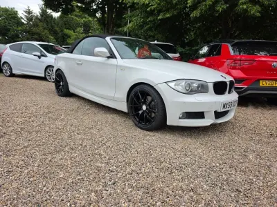Used BMW 120 Cabriolet M Sport 177 HP (130 kW) 2009 White Cabriolet