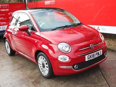 Red Used 2018 Fiat 500 Lounge Hatchback | £7,295 (Fair price)