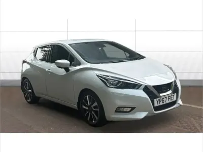Used Nissan Micra N-Connecta 90 HP (66 kW) 2017 White Hatchback