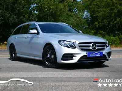 Used Mercedes E220 AMG line 194 HP (142 kW) 2018 Silver Estate