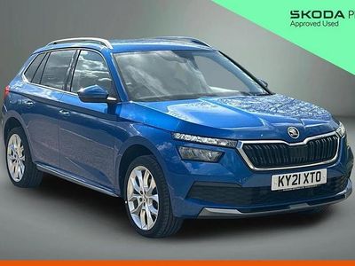 Used Skoda Kamiq SE L 147 HP (108 kW) 2021 Race blue metallic SUV