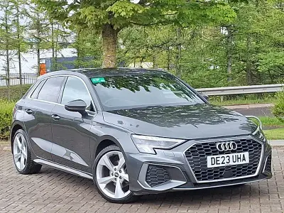 Used Audi A3 S-Line 110 HP (80 kW) 2023 Grey Sedan