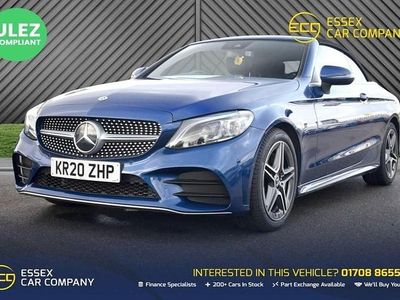 Used Mercedes C220 AMG Line Premium 194 HP (142 kW) 2020 Blue Cabriolet