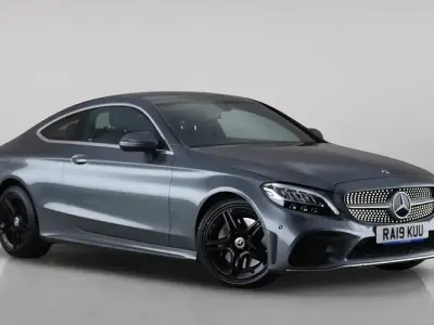 Used Mercedes C300 AMG line 258 HP (189 kW) 2019 Grey Coupe