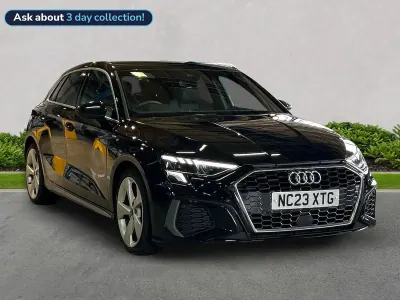 Used Audi A3 Sportback S-Line 110 HP (80 kW) 2023 Black Hatchback