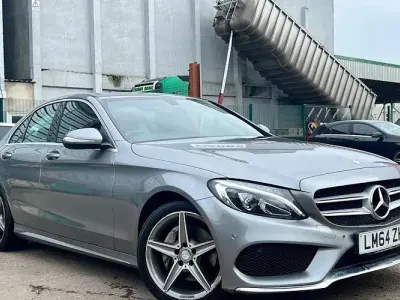 Used Mercedes C220 AMG line 170 HP (125 kW) 2014 Silver Sedan
