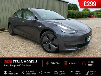 Used Tesla Model 3 Long Range AWD 366 kW (498 HP) 2020 Grey Sedan