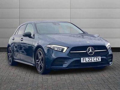 Used Mercedes A180 AMG Line Premium 136 HP (100 kW) 2022 Blue Hatchback