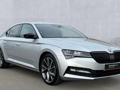 Brilliant silver Used 2024 Skoda Superb SportlinePlus Hatchback | £25,749 (Fair price)