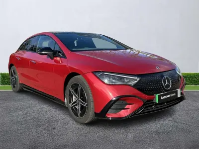 Used Mercedes EQE350 AMG line 214 kW (292 HP) 2025 Red Sedan
