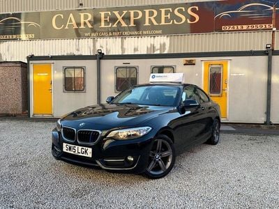 Used BMW 218 Sport Line 2015 Black Coupe