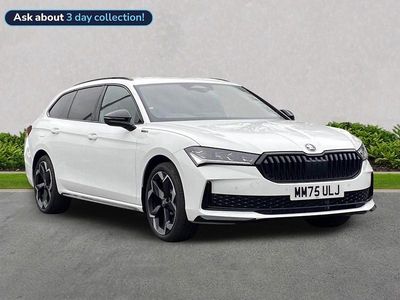 Used Skoda Superb SportLine 200 HP (147 kW) 2026 White Estate