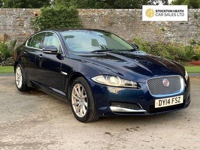 Blue Used 2014 Jaguar XF Premium Luxury Sedan | £5,995 (Fair price)