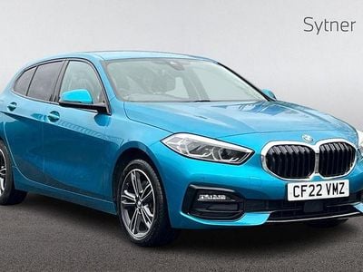 Used BMW 118 Sport Line 134 HP (98 kW) 2022 Blue Hatchback