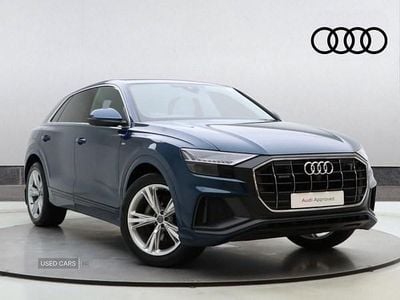 Used Audi Q8 S-Line 286 HP (210 kW) 2019 Blue SUV
