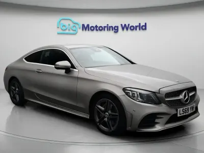 Used Mercedes C200 AMG line 198 HP (145 kW) 2020 Silver Coupe