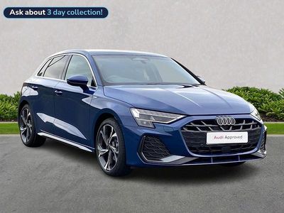 Used Audi A3 S-Line 147 HP (108 kW) 2025 Blue Hatchback