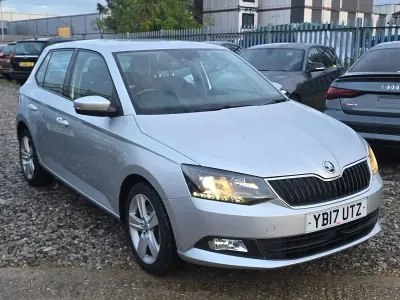 Begagnad Skoda Fabia SE L 2017 Silver Halvkombi