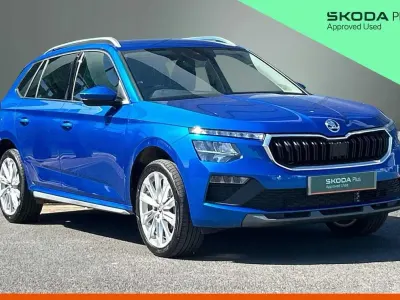 Used Skoda Kamiq SE L 115 HP (84 kW) 2024 Race blue metallic SUV