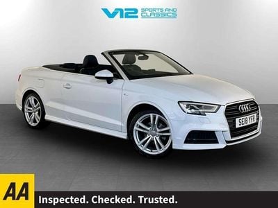 White Used 2018 Audi A3 Cabriolet S-Line Cabriolet | £13,795 (Fair price)