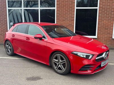 Used Mercedes A200 AMG line 163 HP (119 kW) 2019 Red Hatchback