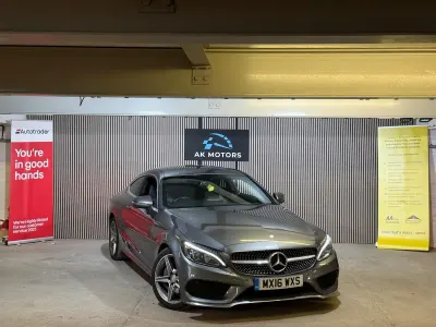 Used Mercedes C220 AMG line 167 HP (122 kW) 2016 Grey Coupe