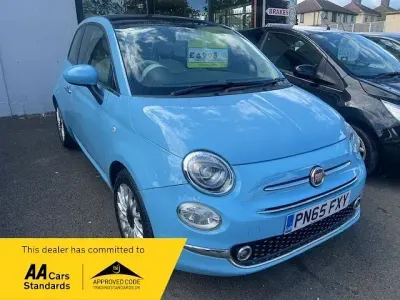 Używany Fiat 500 Lounge 69 KM (50 kW) 2015 Niebieski Hatchback