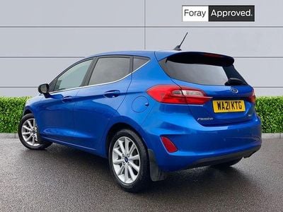 Używany Ford Fiesta Titanium 2021 Niebieski Hatchback