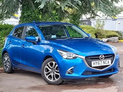 Used Mazda 2 90 HP (66 kW) 2017 Blue Hatchback