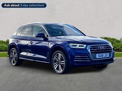 Used Audi Q5 S-Line 252 HP (185 kW) 2018 Blue SUV