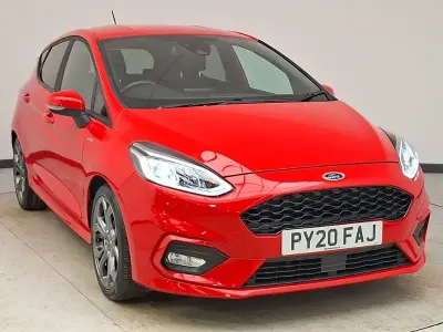 Käytetty Ford Fiesta ST-Line 125 HP (91 kW) 2020 Punainen Viistoperä