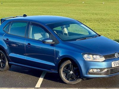 Used VW Polo Match 90 HP (66 kW) 2016 Blue Hatchback